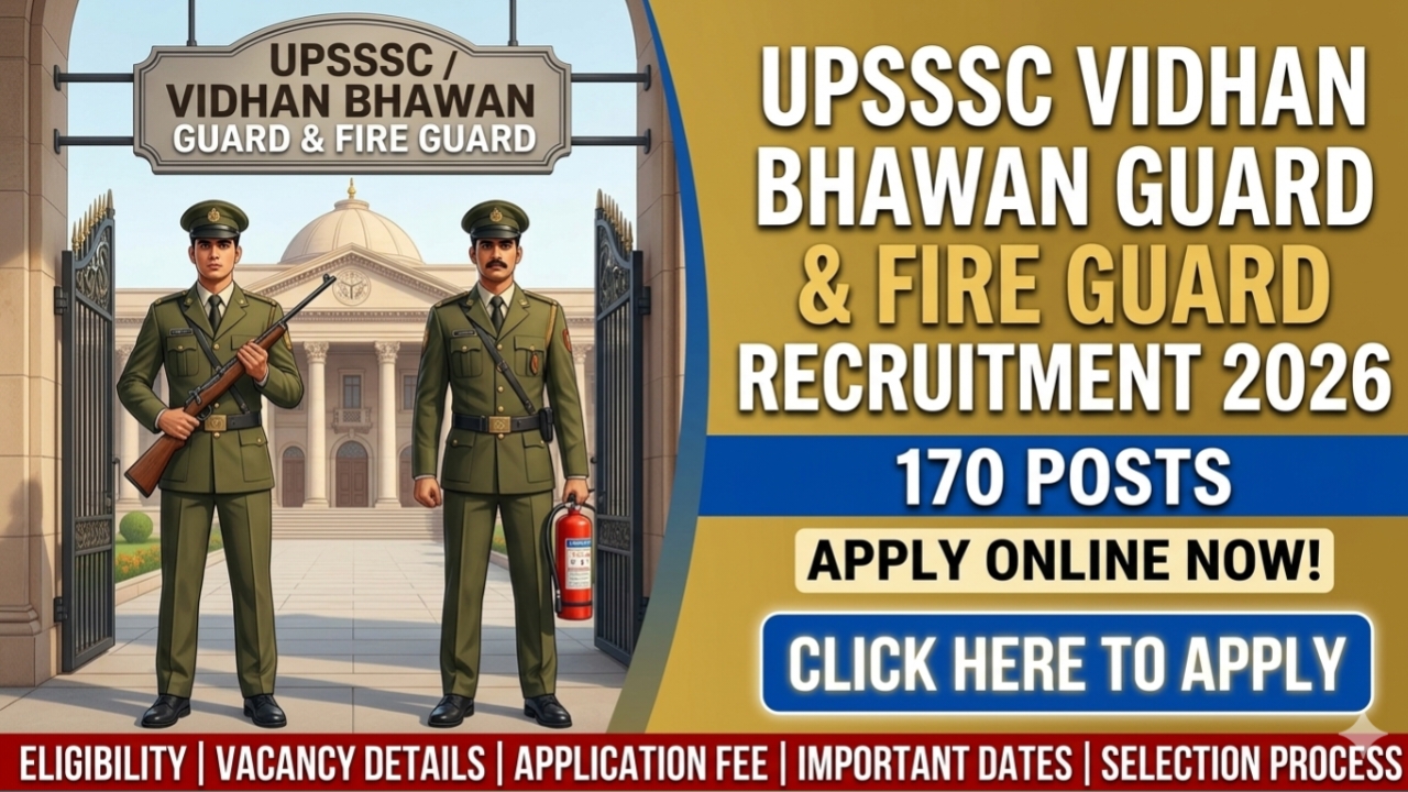 UPSSSC Vidhan Bhawan Guard Recruitment 2026