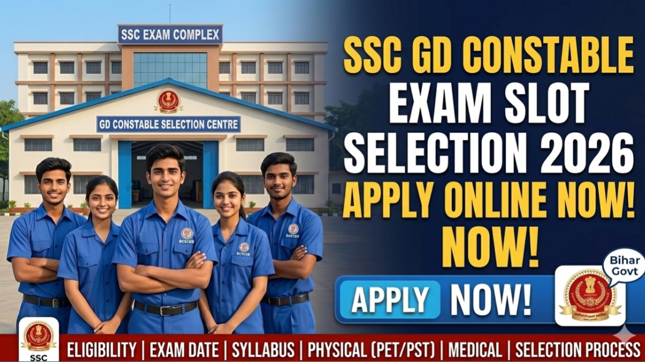 SSC GD Constable Exam Slot Selection 2026