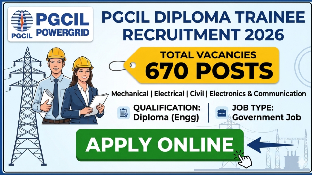 PGCIL Diploma Trainee Recruitment 2026