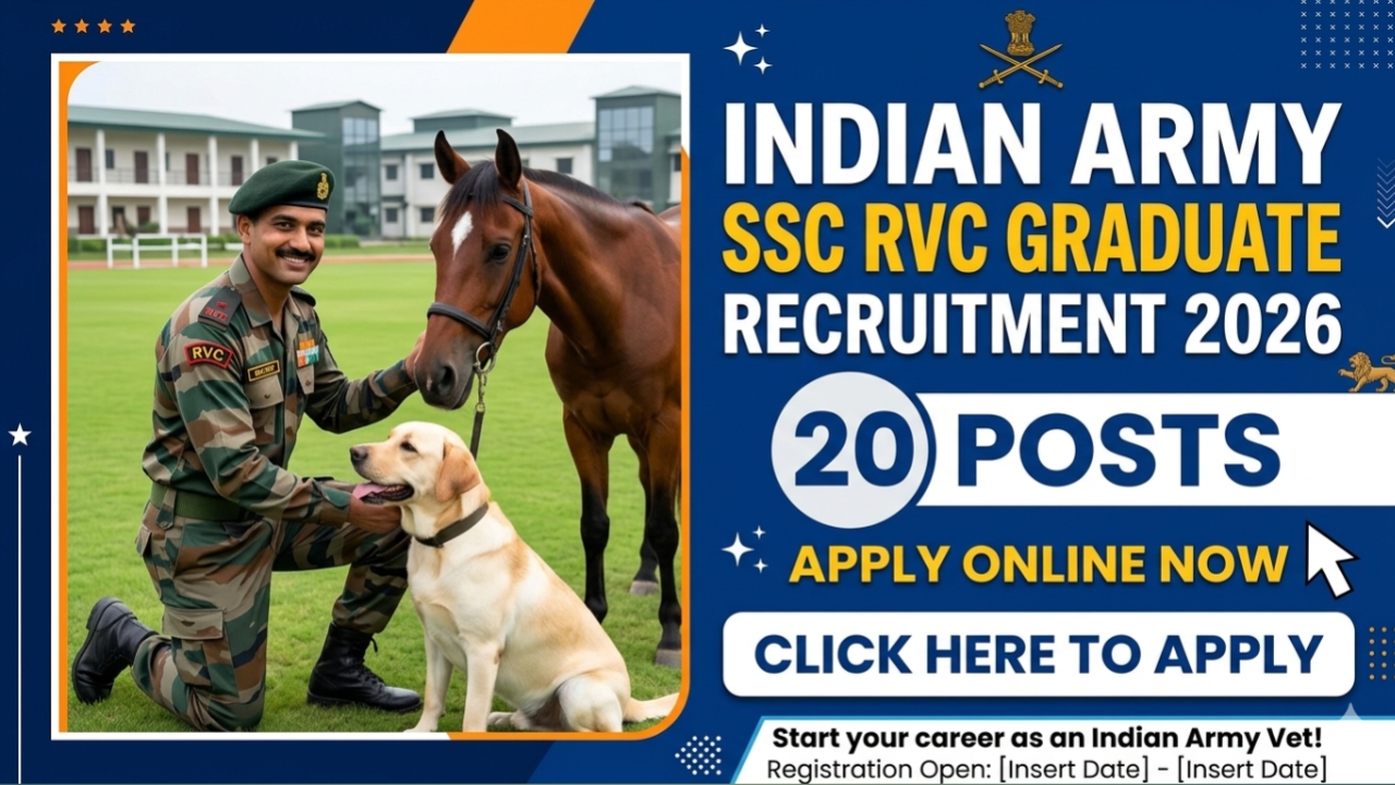 Indian Army SSC RVC Graduate Recruitment 2026