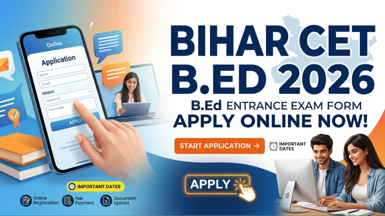 Bihar CET B.Ed Online Form 2026