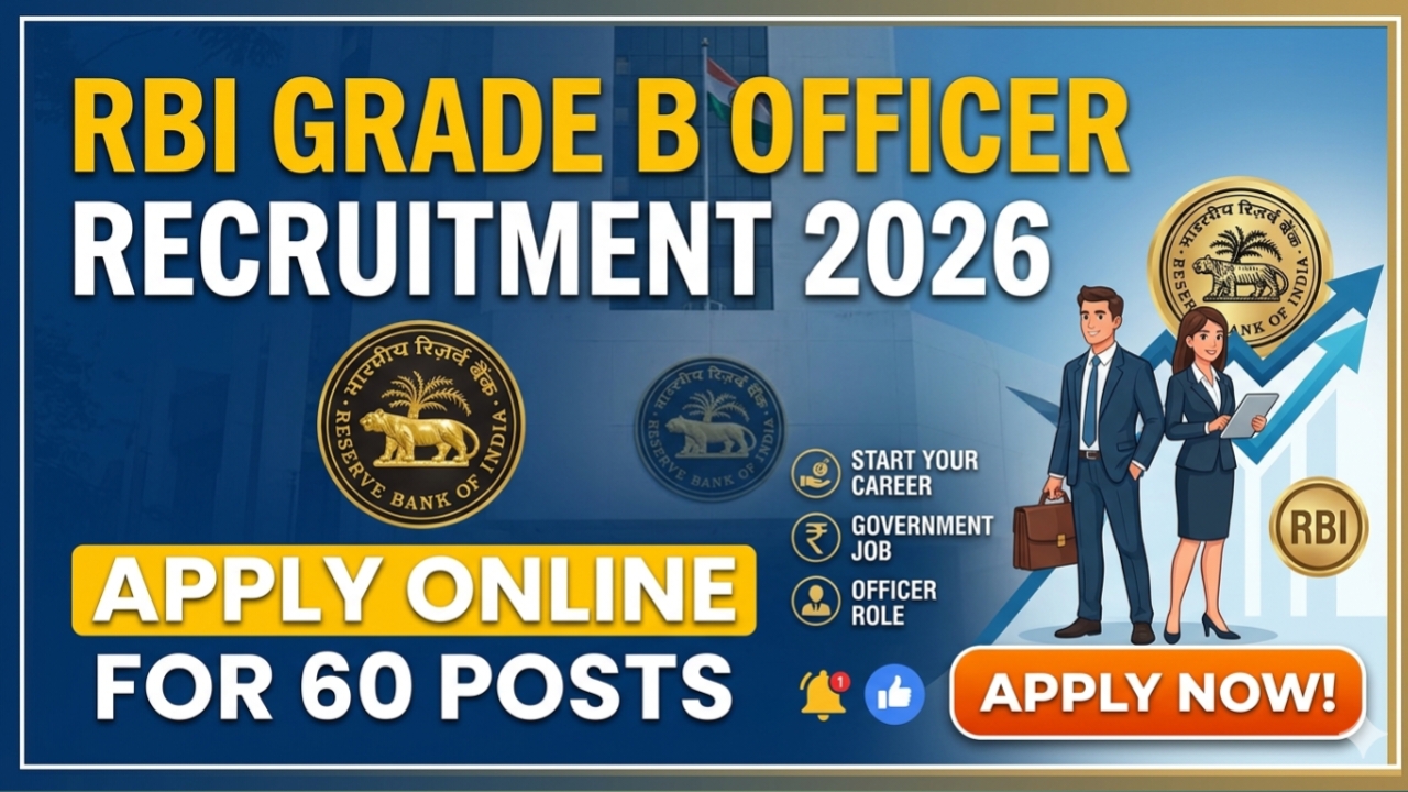 RBI Grade B Officer Recruitment 2026