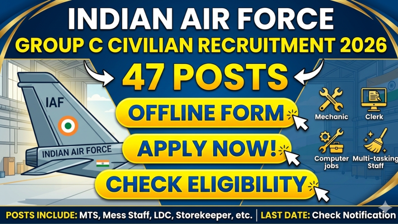 Indian Air Force Group C Civilian Recruitment 2026