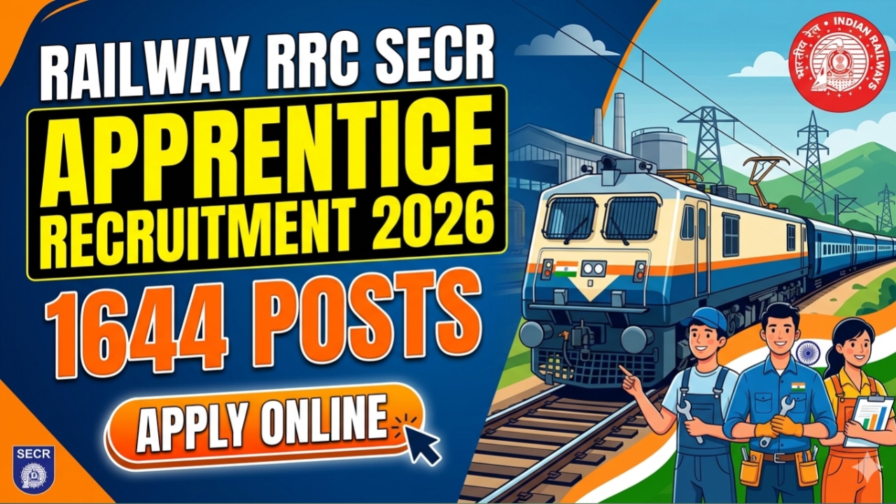 Railway RRC SECR Apprentice Recruitment 2026