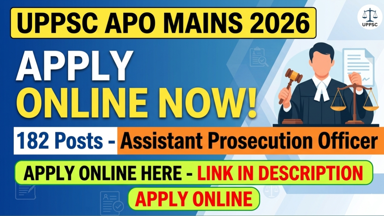 UPPSC APO Mains Online Form 2026