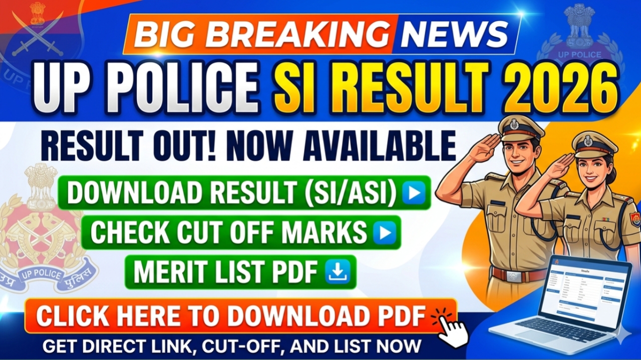 UP Police SI Result 2026
