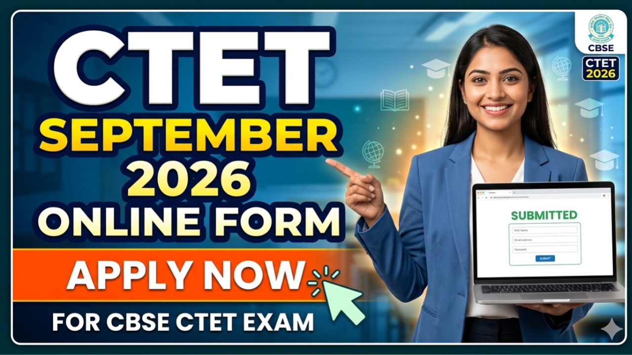 CTET September Online Form 2026